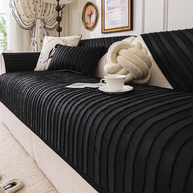 Chenille Strips Sofa Towel for Living Room Non-Slip Sofa Cover Four Seasons Universal Couch Cushion Seat Pad