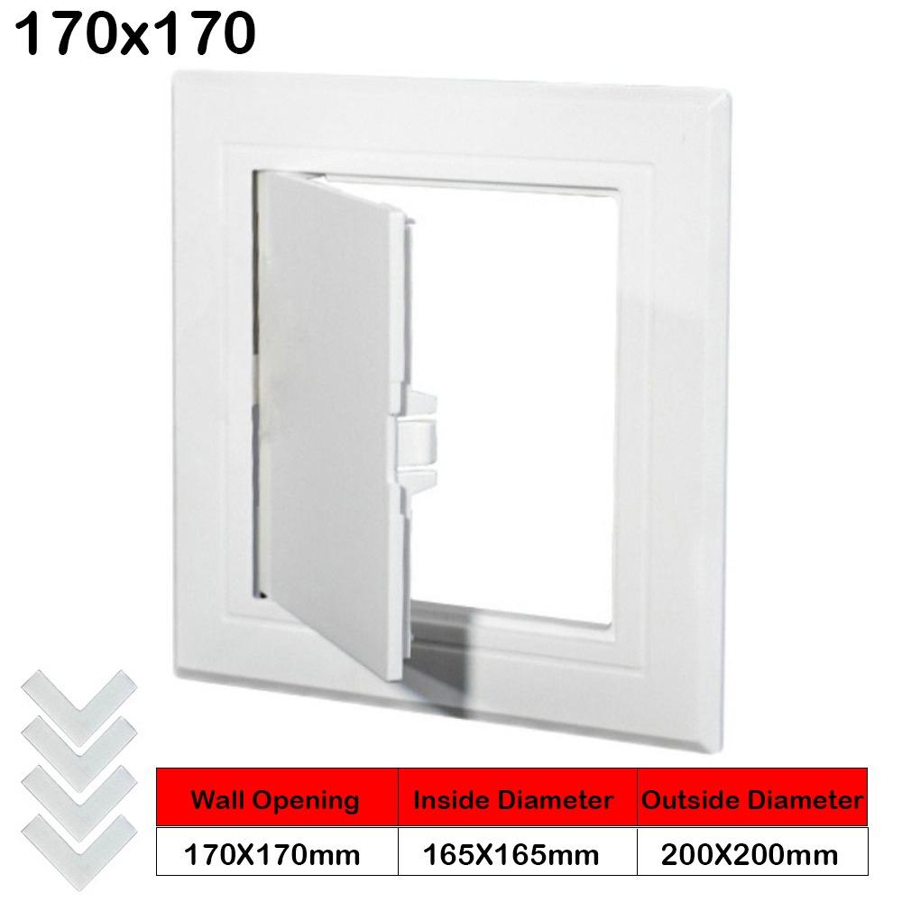 White Opening Flap Cover Plate Plastic Inspection Hole Mew Access Hatch Cover  Doors Wall Ceiling