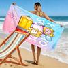 Lankybox Print Beach Towel, Large Soft Quick Dry Towel for Beach Camping Swimming