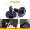 100-20PCS Car Body Screws for VW Golf Metal Self Tapping Screw Rivet Black Fastener Bolt Cross Self Tapping Phillips Screws