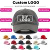 3D Puff Embroidery Baseball Cap Custom 6-Panel Baseball Cap Fashion DIY Letter Embroidery Hat
