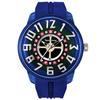 TENDENCE Men's KINGDOME Watch TY023012, Blue Silicone Quartz Movement, 50mm, Brand New [Parallel Import]