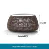 Round Rattan Outdoor Sofa Bed for Patio, Terrace, or Poolside Lounge