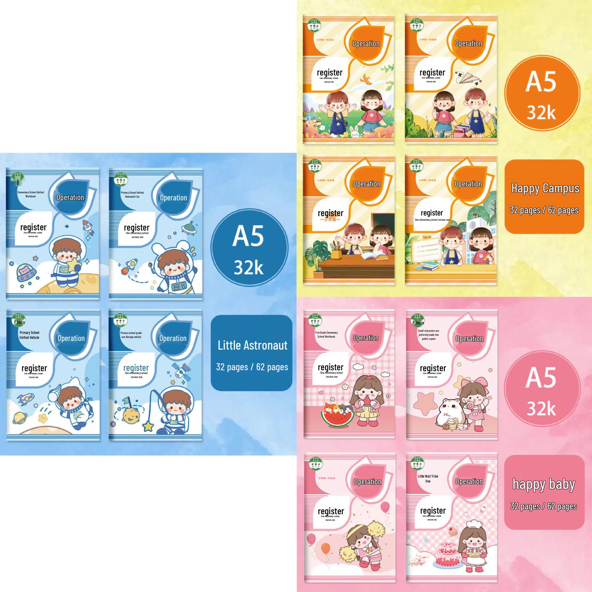 Grades 1-2 Homework Registration & Contact Book for Primary Students