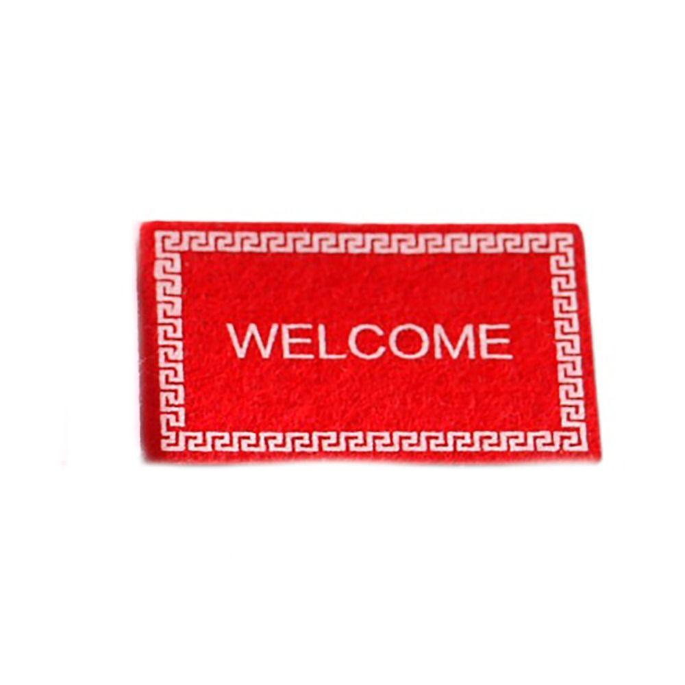 

4 шт. Универсальный коврик для входной двери, красочный, для украшения мебели кукольного домика, модный напольный коврик Red-4pcs