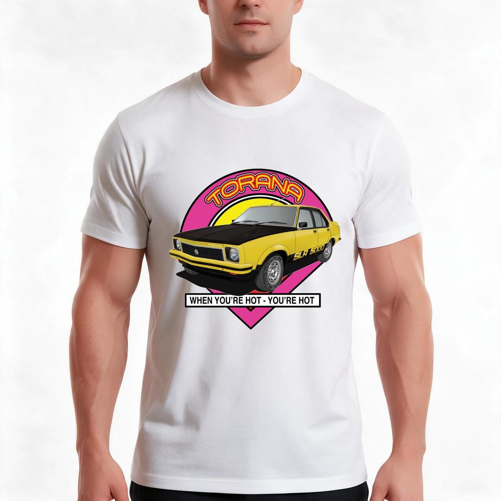 Holden Torana Lx Slr 5000 Jasmine Yellow Tshirt Summer Casual Cotton Tee Oversized Streetwear Tops Vintage Graphic Print