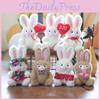 Rabbit Plush Keychain Bunny Pp Cotton Fill Valentines Day Gift Bag Decoration