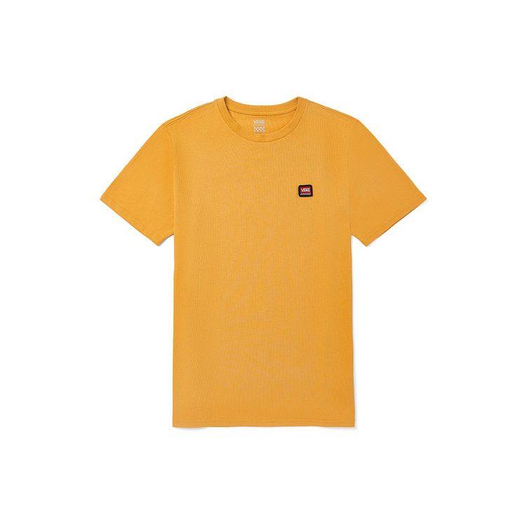 Vans T Shirts Women's Yellow Crew Neck Moderate Straight Fit VN0A4MNC50X