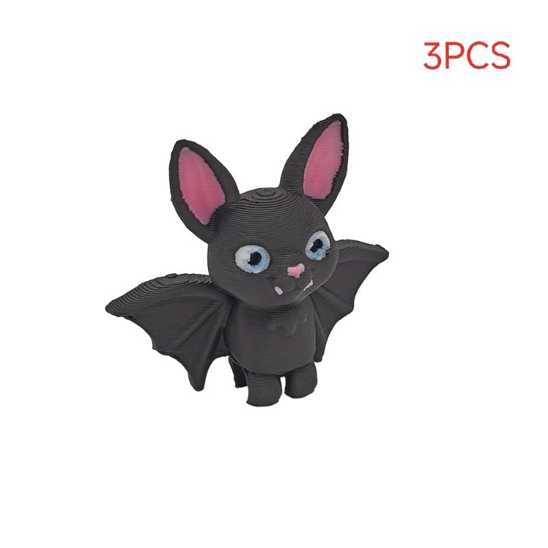 1/3/5Pcs Car Ornament Upside-Down Bat Statue Suitable For Home Desktop Decoration And Office Desk Display