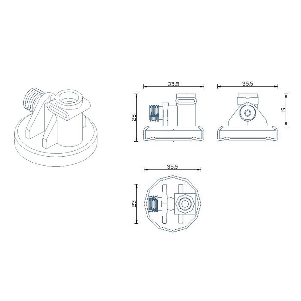 Ремонт эспрессо-машины Кофейный клапан давления Стабильное давление для кофемашин Регулятор насоса Пищевой АБС China Mainland