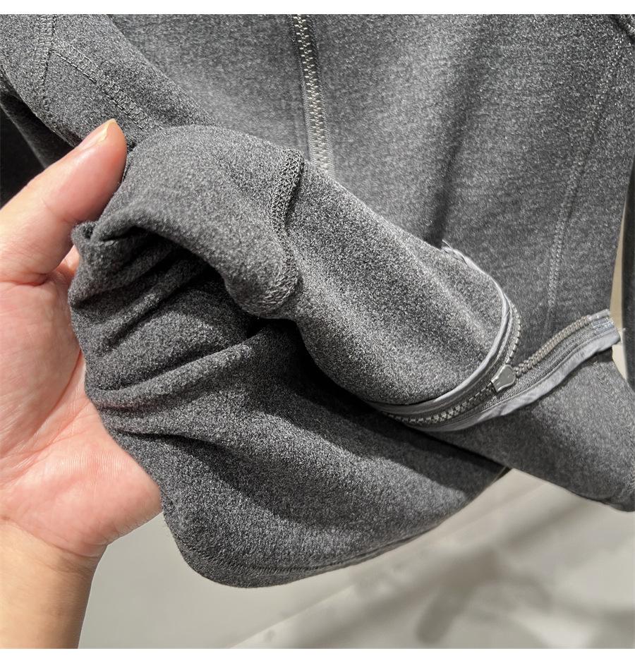 Women's Spicy Girl High-Neck, Waist-Cinching Warm T-shirt: Long-Sleeve, Double Zipper, Polar Fleece Base/Outerwear for Autumn/Winter