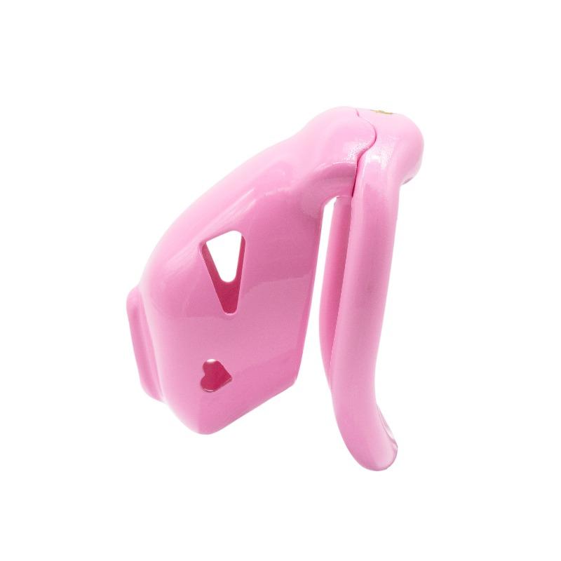 Men's Heart-shaped Pattern Chastity Lock Lightweight Breathable Embedded Invisible Small Lock Core Pseudo Female Restraint