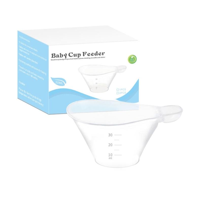 Portable Infant Feeding Cup Set Hassle-free & Choke-proof Solution Essential Baby Feeding Cup Duo for Feeding Your Baby