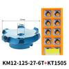 KM12/BAP 400R Face Aluminium Plane Head End Mill Milling Cutter SEKT/APMT Carbide Insert CNC Machine High Hardness Tools