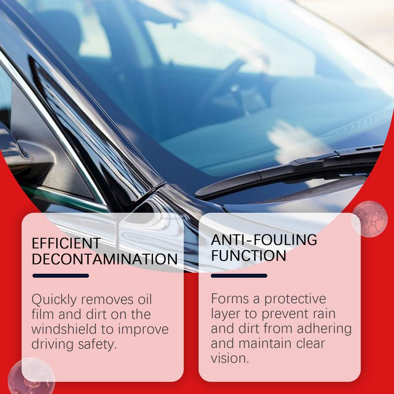 Glass Oil Film Removal Cream 100ml Car Glass Cleaner Car Window Cleaner For Remove Dirt Water Stains Windshield Cleaner