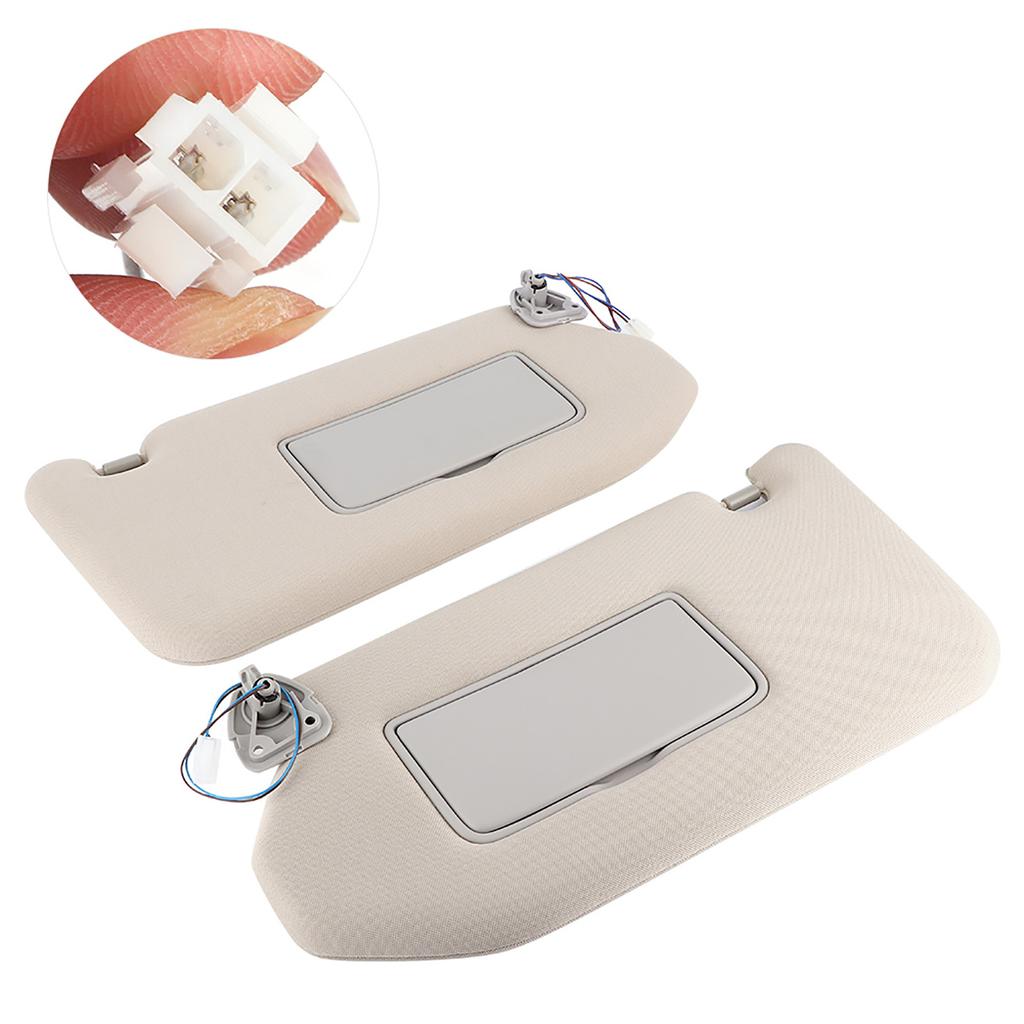 Pair of Left & Right Sun Visor 964019PB0A Fit for Pathfinder (Platinum, SL, SV) 2013?2018 Gray