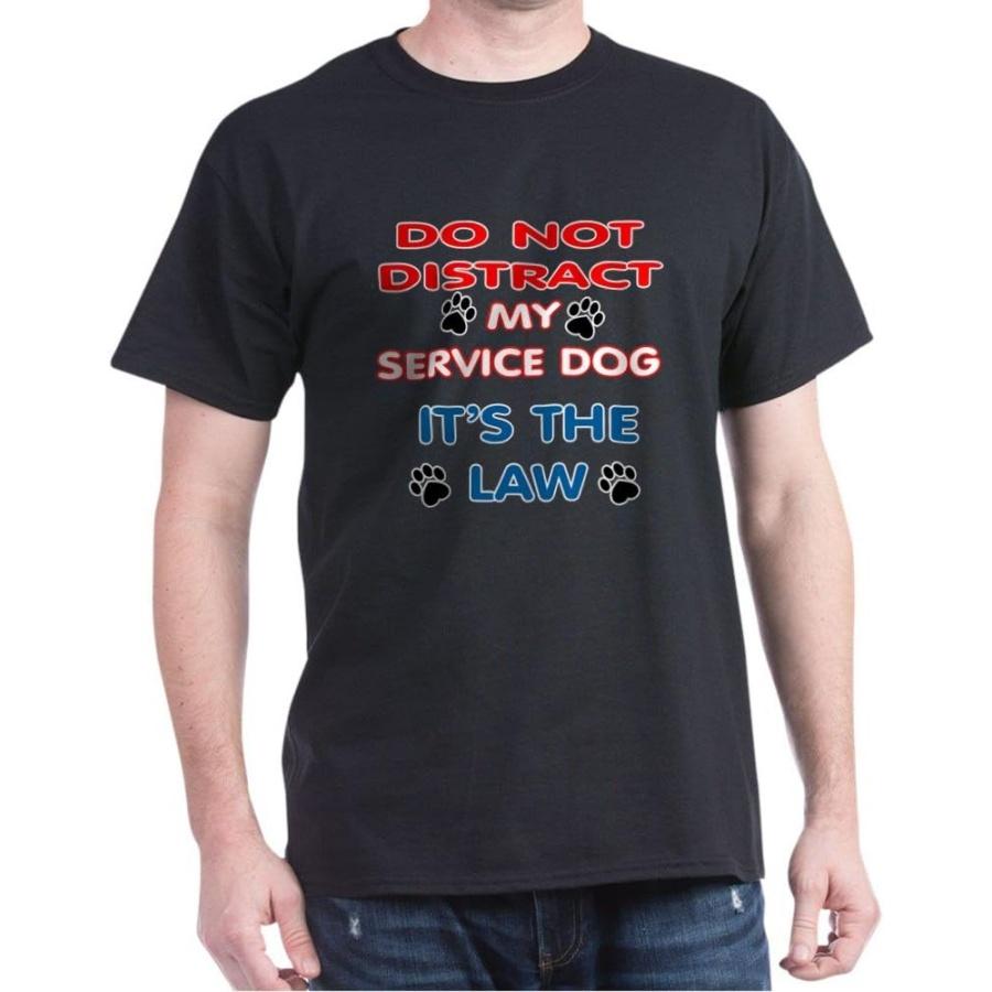 

CafePress - Service Dog T-Shirt - Classic Cotton T-Shirt Black S чёрный