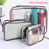 Travel Storage Toiletry Organize Women Waterproof Pvc Cosmetic Portable Bag Transparent Zipper Make Up Case Female Wash Kit