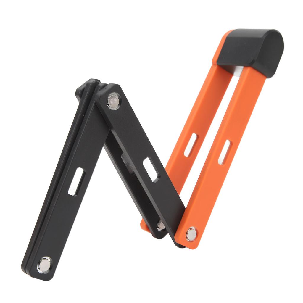 Fahrrad Faltschloss Diebstahlschutz Wasserdicht Rostfrei Faltbares Fahrradschloss für Elektrofahrrad Motorrad Schwarz Orange