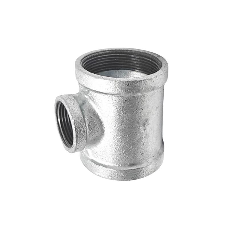Galvanized Malleable Iron Reducing Tee