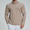 Men S Casual Sports Fitness Hooded Long Sleeve T Shirt