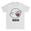 Funny Boo Ghost Marios TShirts Men Round Collar Pure Cotton T Shirt  Short Sleeve Tee Shirt Gift Idea Clothes