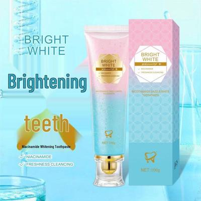 Dual-Color Niacinamide Whitening Toothpaste - 100g: Refreshing, Cleans Teeth, Oral Care, Long-Lasting Fragrance