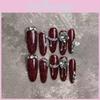 Ongles tendance faits à la main Xs S M L Rose Tulipe Coquillage Patte de Chat Nœud Étoilé Papillon Léopard Imprimé Vache Étoile Bonbon