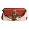 Beat 21 Vintage Color Block Leather Chain Shoulder Bag Women Shoulder Bag Red White C2617-V5SBD