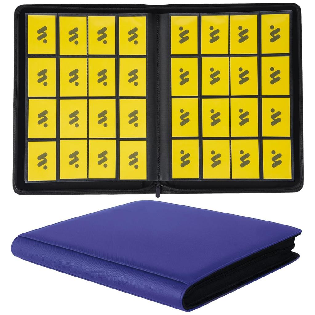 Large 1024 Hold TCG Card Binder 16 Pocket Zippered Waterproof for YuGiOh Magic Cards Anime Game Card Collection Album