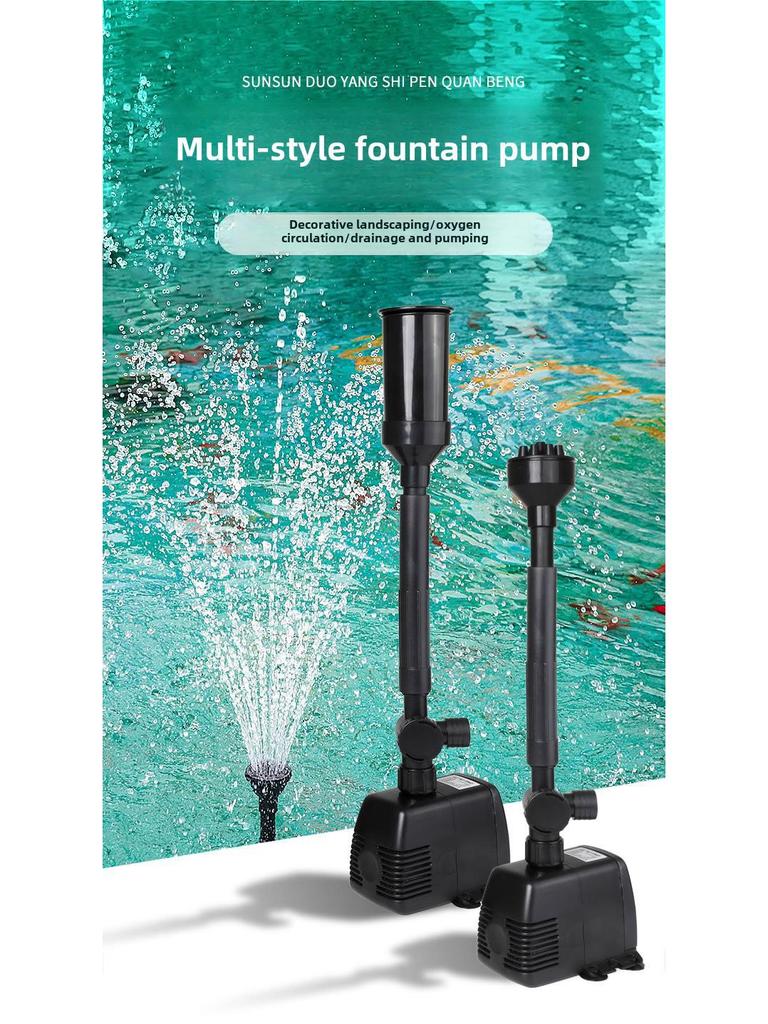 Sensen Submersible Pond Water Pump for Garden Fountains with Multiple Nozzles, Free Shipping