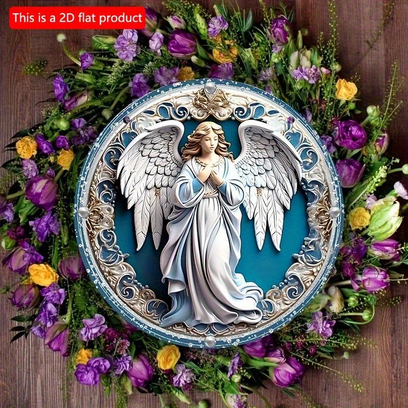2d Flat 20*20cm Home Wall Decor Chain Pendant Decor Chandelier Chain Cover, Translucen Plate Decor for Garden, Home, Room, Porch Wall Art