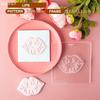 2023 Valentine's Day Heart Fondant Printing Stamp Cartoon Lips Love Letter XOXO Cookie Cutter Embosser Cake Mold DIY Baking Mold
