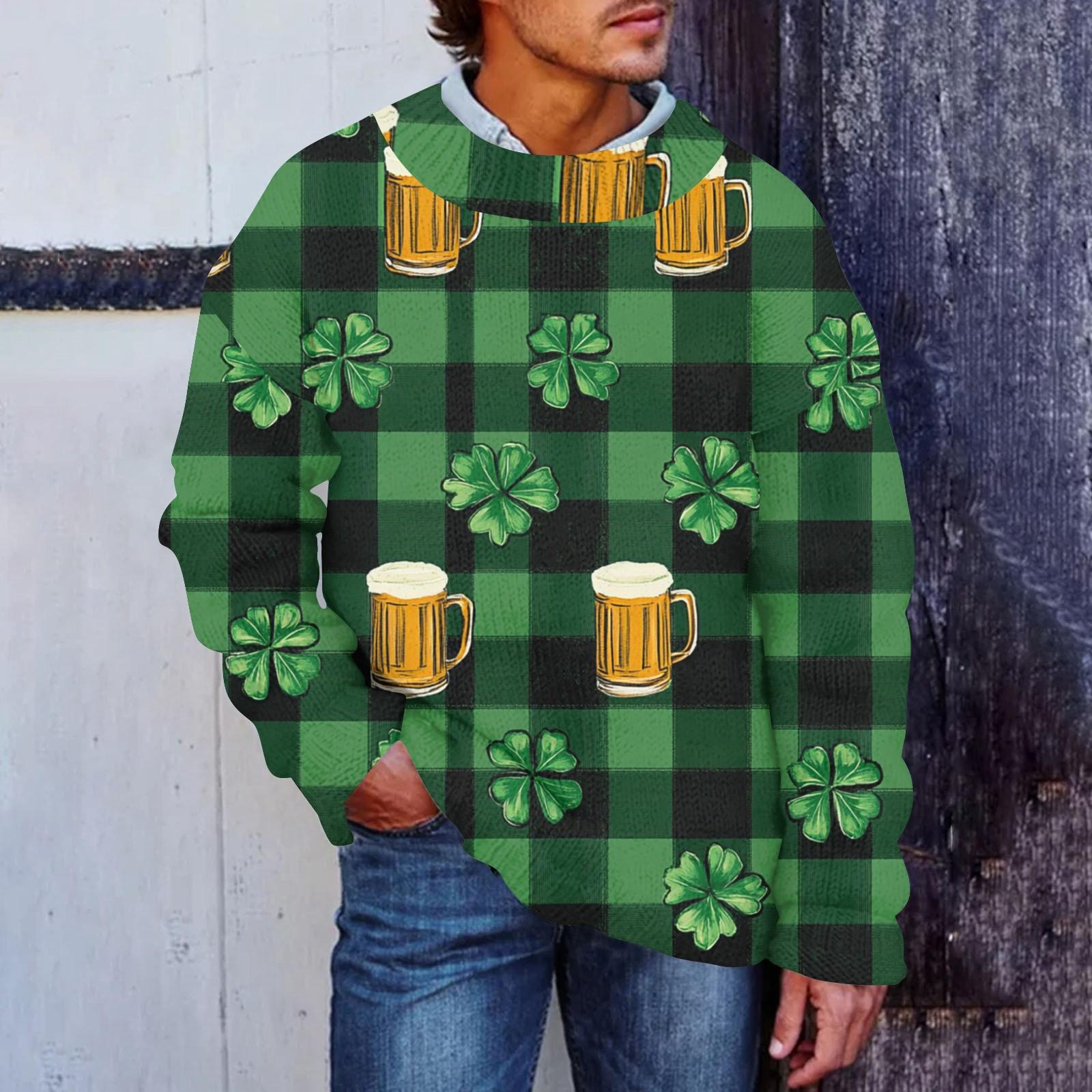 

Мужская мода повседневная с длинным рукавом St. Pacrit Gentle Printed Crewneck Woolen Imitation свитер Цветочный Crewneck Sweatshirt Loose Long Sleeves XXXXXL