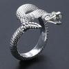 Gothic Rattlesnake Wrap Ring Serpent Adjustable Ring Unisex Birthday Jewelry
