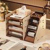 Desktop Storage Box, Office Desk File and Stationery Storage Rack, Cosmetics and Skincare Products Storage Cabinet