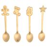 Kitchen & Dining Stainless Steel Ice Cream Christmas Coffee Spoons Tea Scoops Kids Spoon Tableware