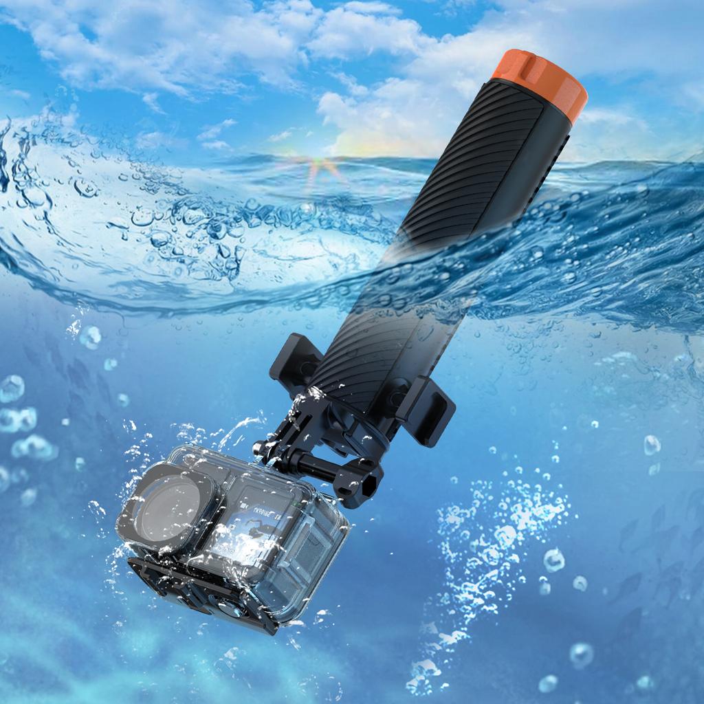 FLW006 Cold Shoe Interface Floating Hand Grip Diving Buoyancy Stick for Gopro/DJI Action/Insta360 Sport Camera