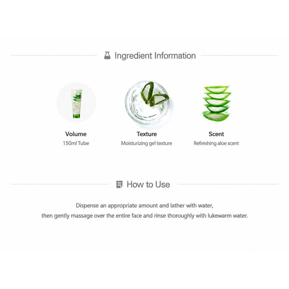 [The Face Shop] Jeju Aloe Soothing Foam Cleanser 150ml