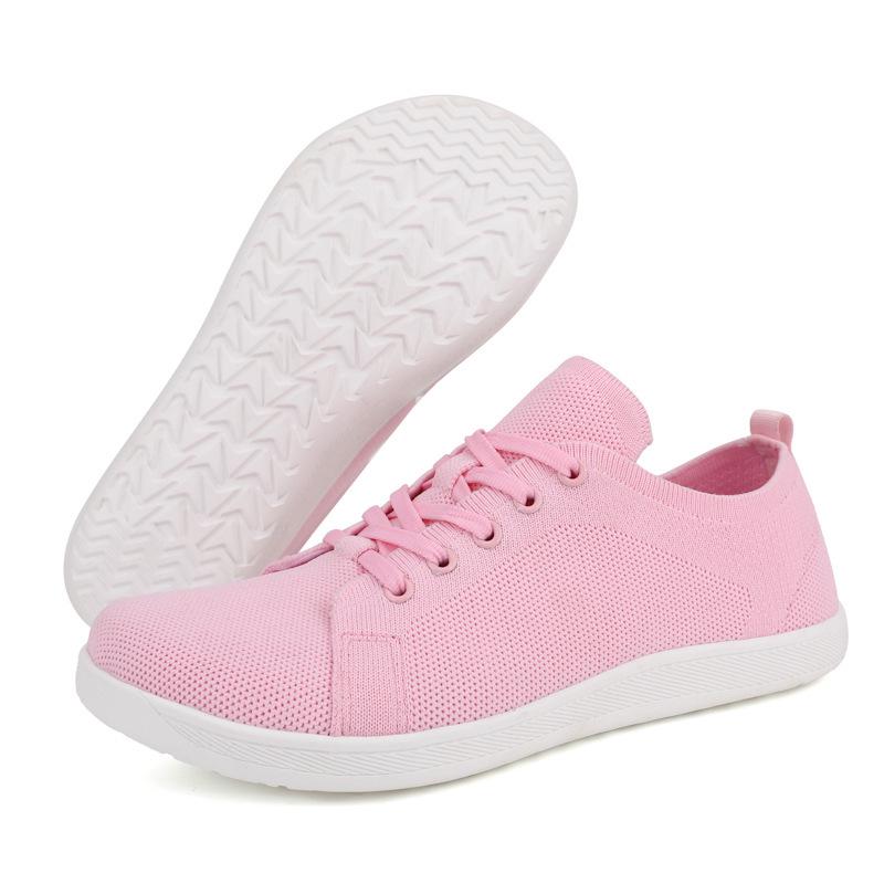 

Unisex Wide Toe Breathable Walking Shoes - Comfortable Flyknit Sports Shoes for Hiking and Outdoor Activities 38