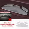 Stainless Steel Dashboard Speaker Tweeter Loudspeaker Decor Cover Trim Car Accessories Fit For Renault Grand Koleos 2024 2025