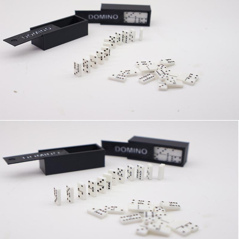 1 Set 1:12 Dollhouse Accessories Miniature Domino Model Building Learning Educational Toy Dot Dominoes Board Game