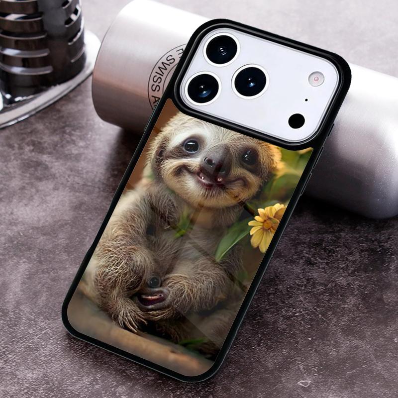Sloth-Bear Phone Case For iPhone 17,16e,15,14,13,12,11,Mini,Pro,MAX soft Silicone Cover