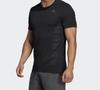 Adidas T Shirts Men's Black Crew Neck Moderate Straight Fit DQ1846
