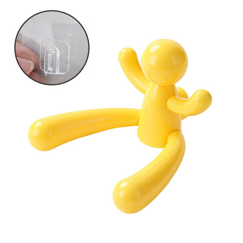 Creative Wall Shelf Organizer Portable Space Saving Key Storage Rack Cartoon Hair Accessories Hooks Bedroom
