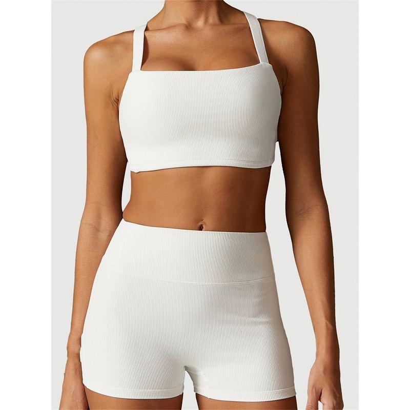 Fashion New Arrival Three-Dimensional Coarse Thread Yoga Vest Women's Sports Bra Workout Underwear Bubble Wrap Push-up Quick-Dry Beauty Back