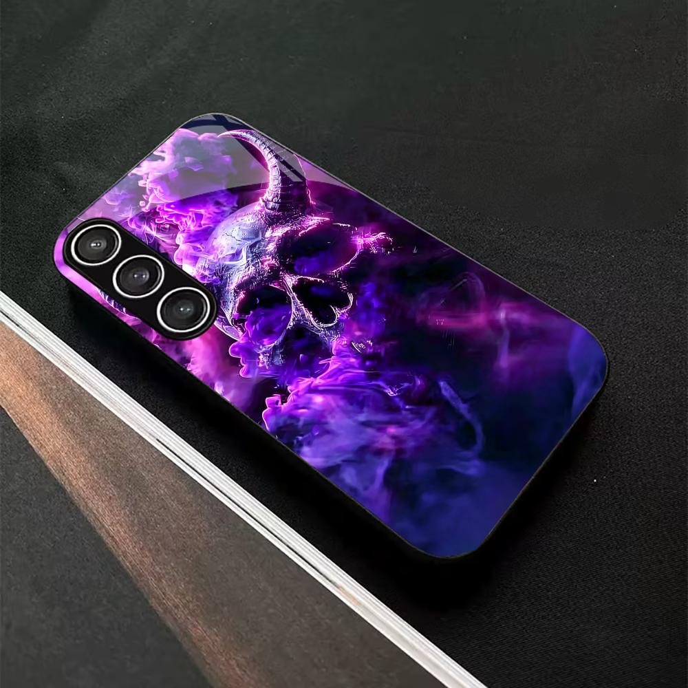 Trendy Mystic Demon Skull s26 ultra case s25 ultra case phone case glass for Samsung Galaxy S26 S25 S24 S23 S22 FE Ultra Plus