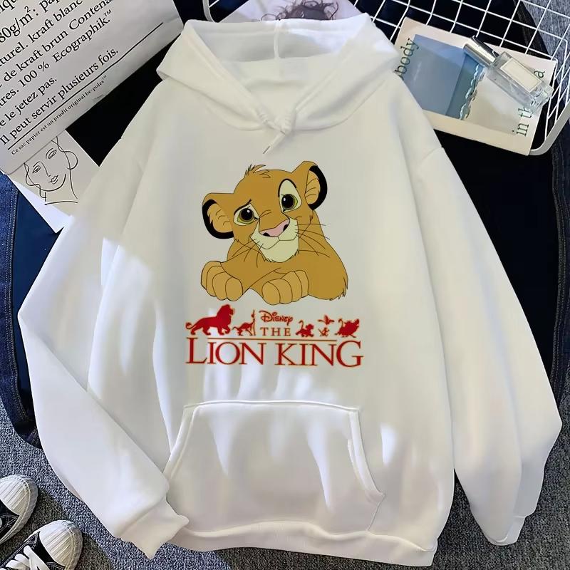 Hakuna Matata Funny Cartoon Simba Cute Anime Hoodie Women Harajuku Lion King Kawaii Manga Sweatshirt Graphic Hoodie Men