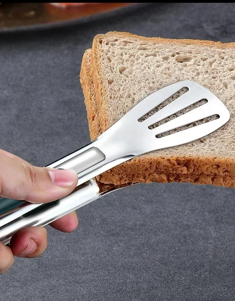 Rostfria Köksredskap Stål Mat Kökstillbehör Tänger Hushåll Kommersiell Grill Brödfångare Bordsartiklar Matservering