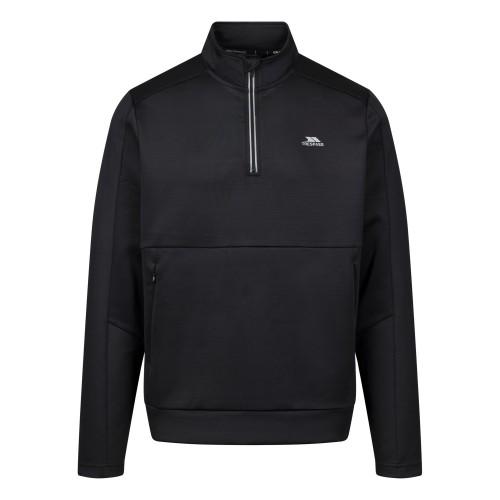 Trespass Mens Jay Quarter Zip Long-Sleeved Top